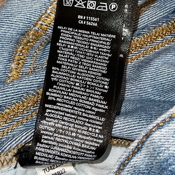 7 For All Mankind Womens Star Panel Easy‎ Straight Button Fly Jeans Blue Size 28 - Picture 13 of 16